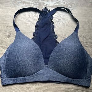 Navy Blue Lace Bralette